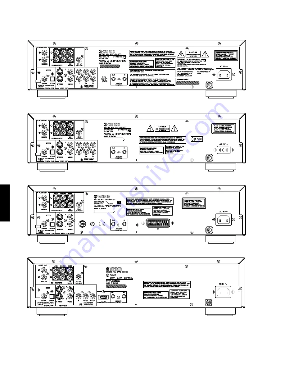 Yamaha DVD-S2300 Скачать руководство пользователя страница 6