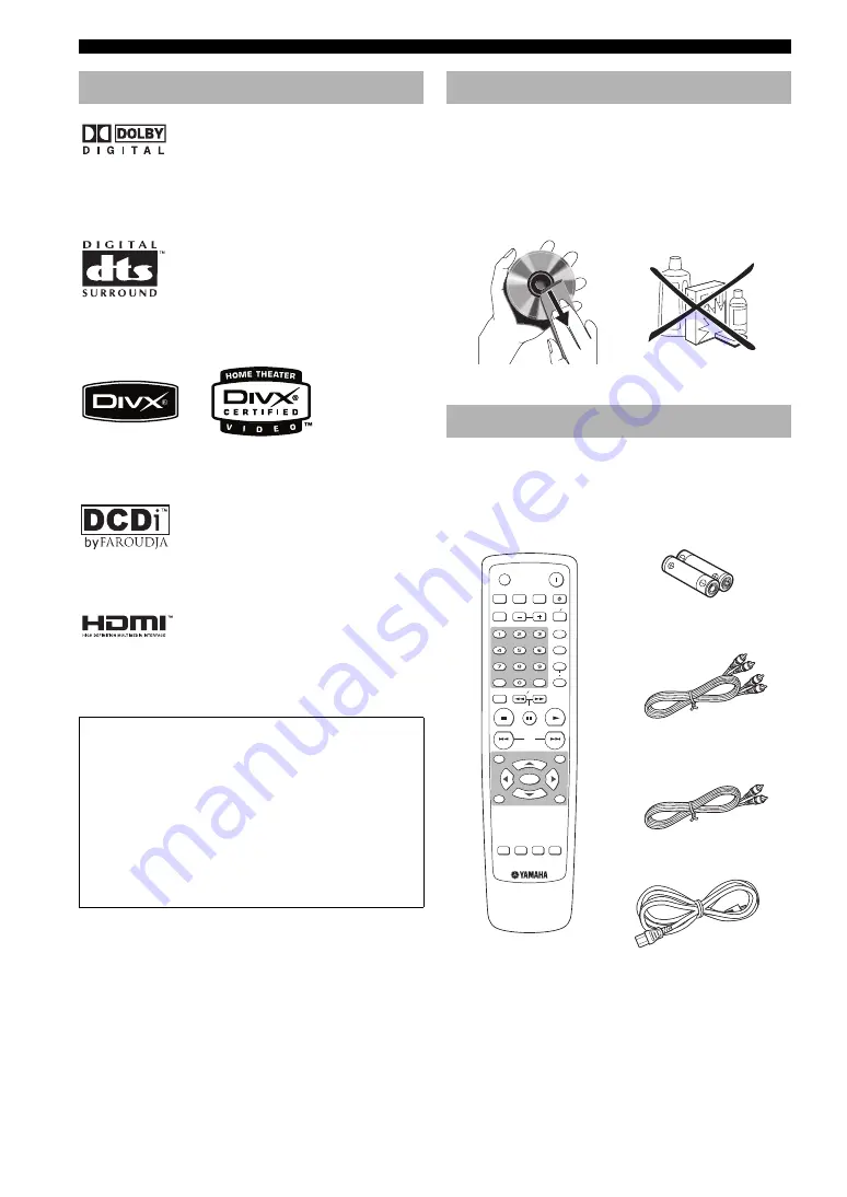 Yamaha DVD-S2700 Owner'S Manual Download Page 8