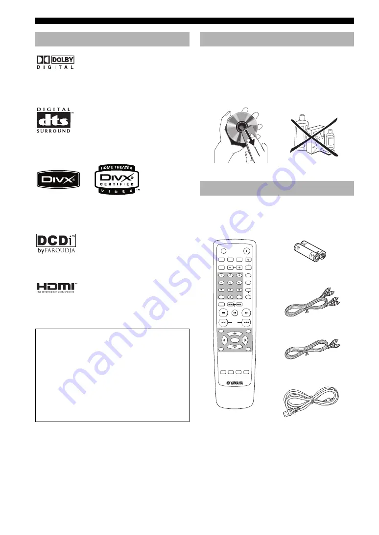 Yamaha DVD-S2700 Owner'S Manual Download Page 223