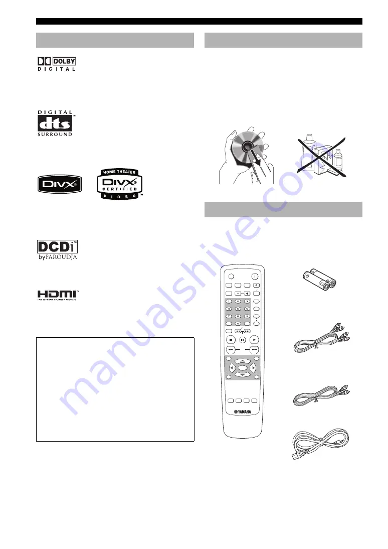 Yamaha DVD-S2700 Owner'S Manual Download Page 266