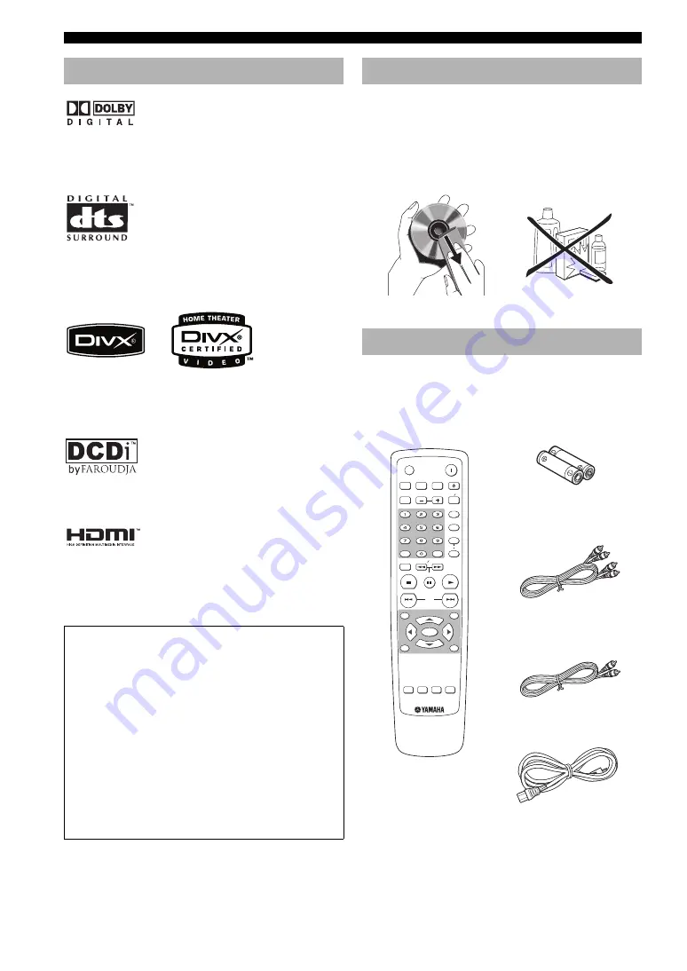 Yamaha DVD-S2700 Owner'S Manual Download Page 309