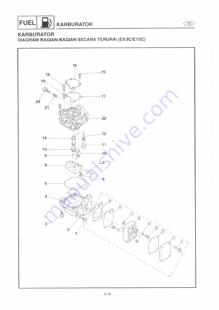 Yamaha E15C Service Manual Download Page 91