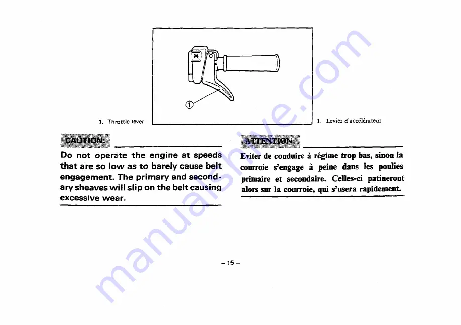 Yamaha EC340M 1988 Owner'S Manual Download Page 23