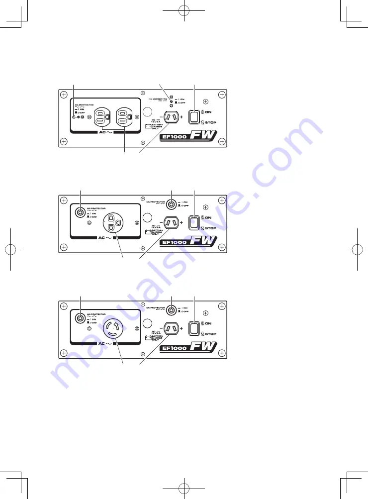 Yamaha EF1000FW Owner'S Manual Download Page 69