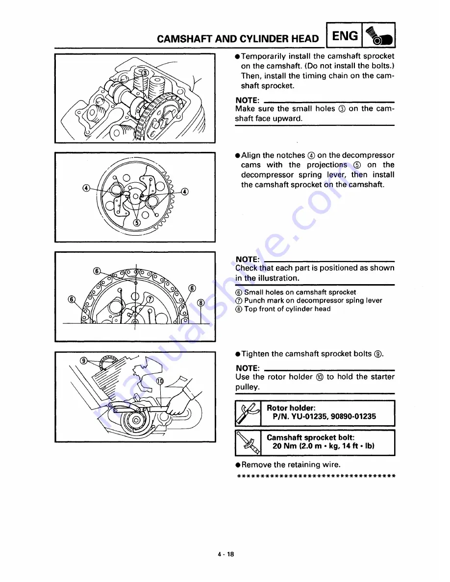 Yamaha EFM600 GRIZZLY Service Manual Download Page 156