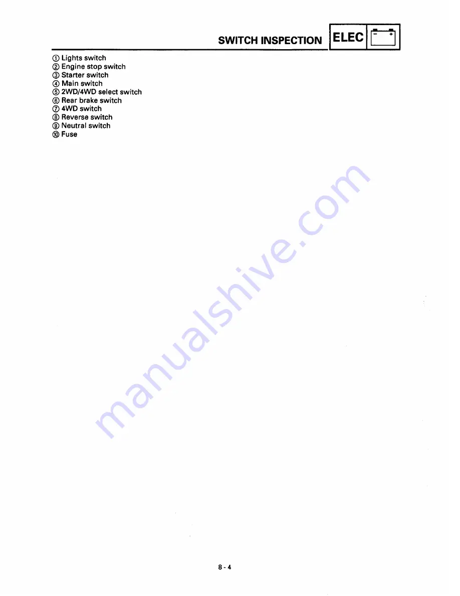 Yamaha EFM600 GRIZZLY Service Manual Download Page 303