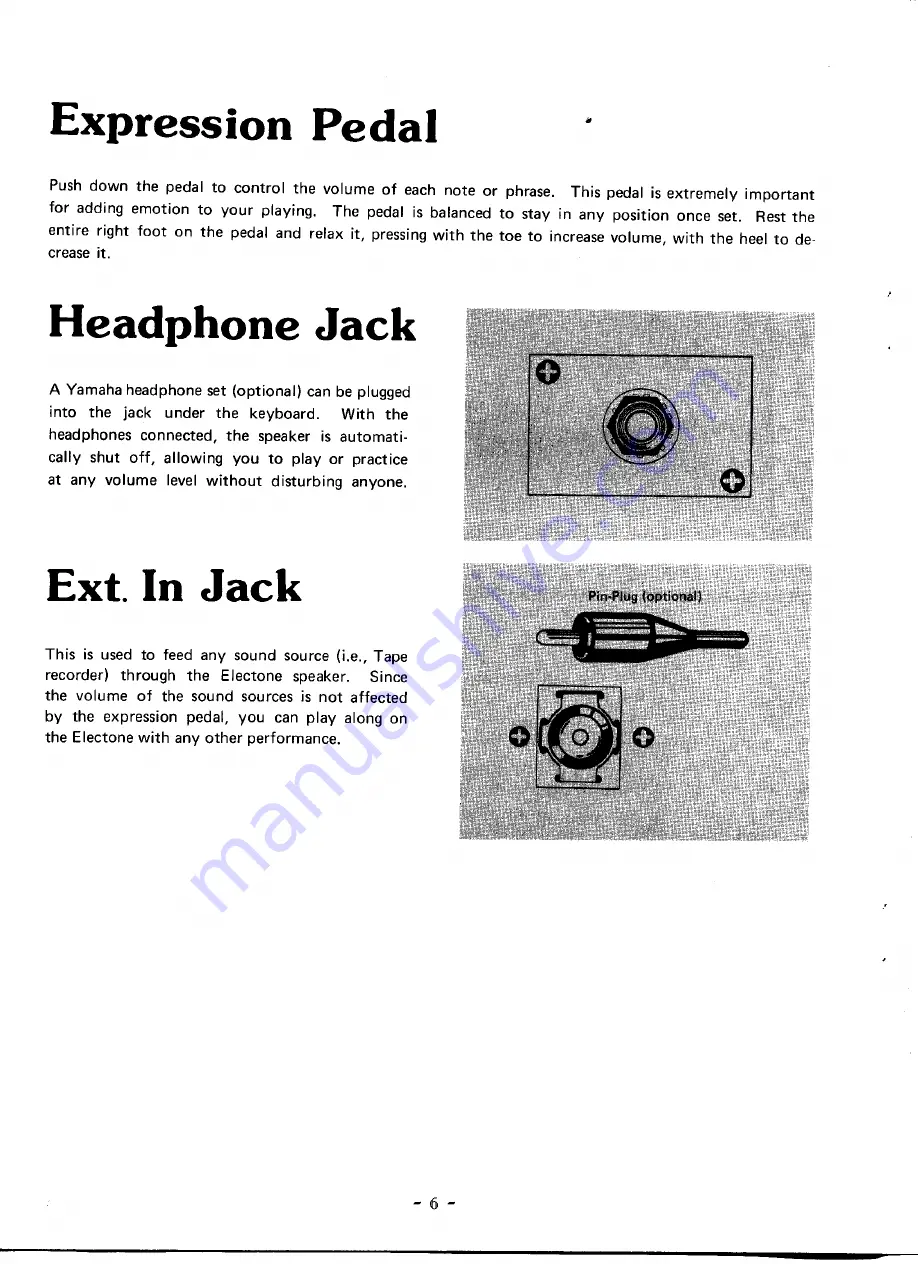 Yamaha Electone B-2R User Manual Download Page 8