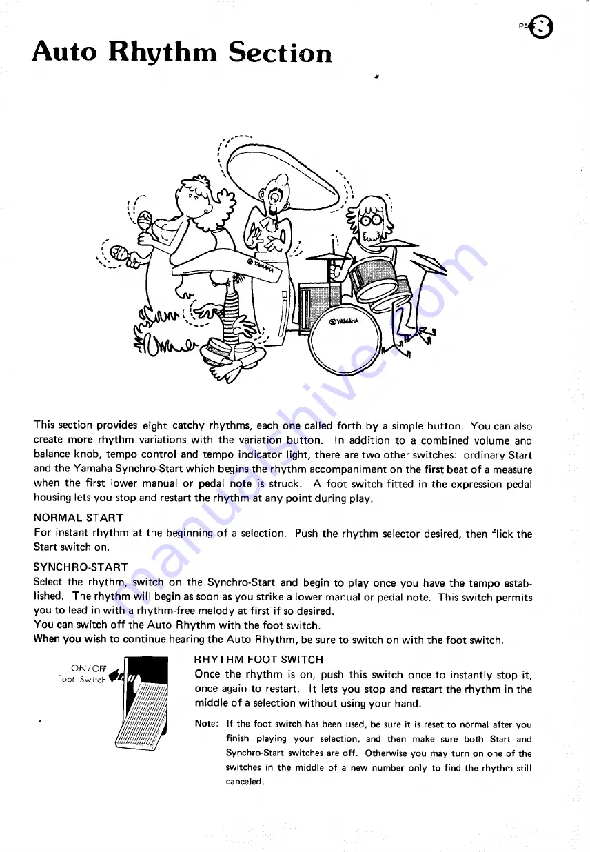 Yamaha Electone B-30AR User Manual Download Page 11