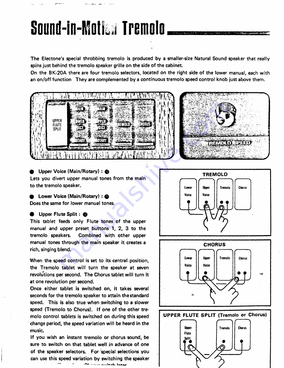 Yamaha Electone BK-20A Manual Download Page 14