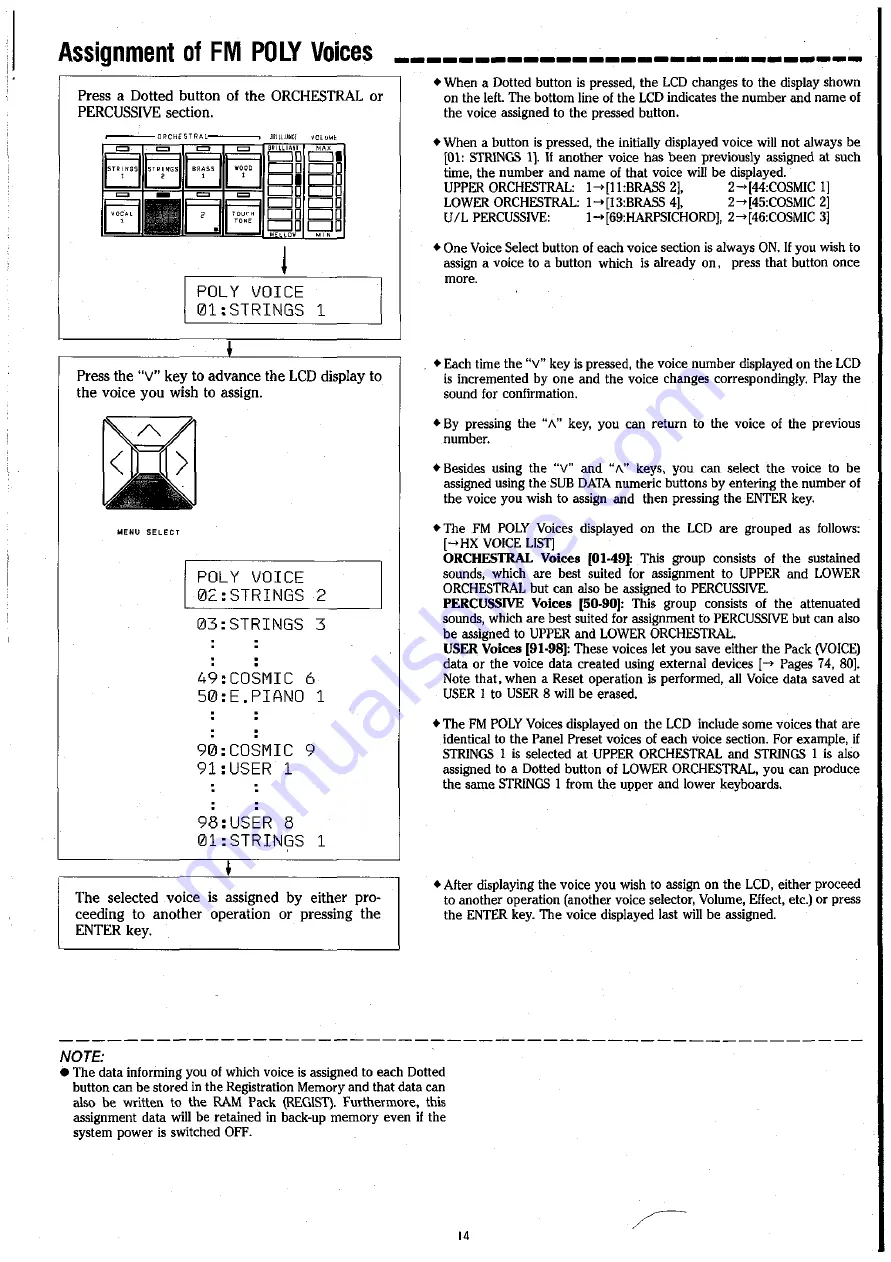 Yamaha Electone CHX-1 User Manual Download Page 16