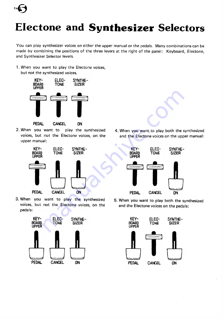 Yamaha Electone CSY-2A User Manual Download Page 8