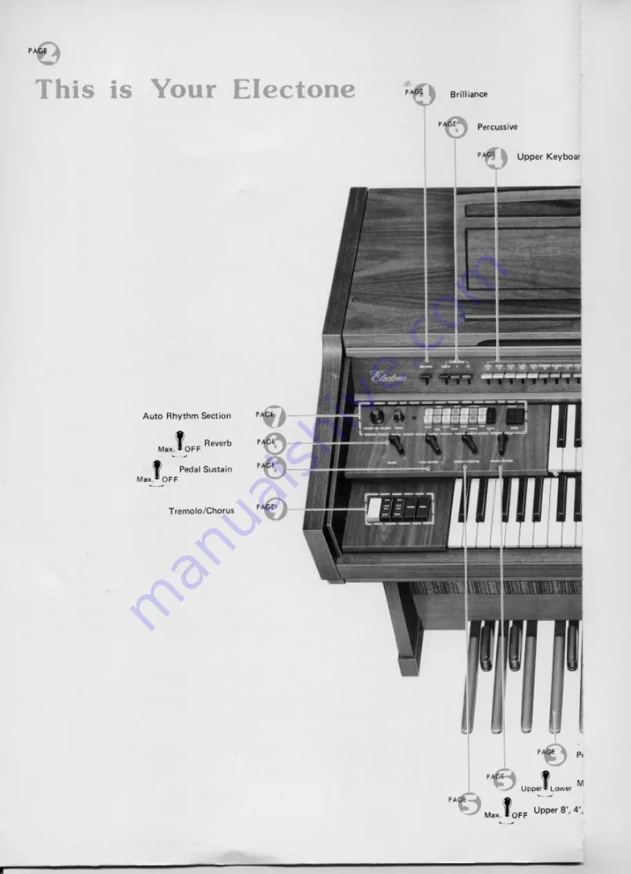 Yamaha Electone D-30 Скачать руководство пользователя страница 4