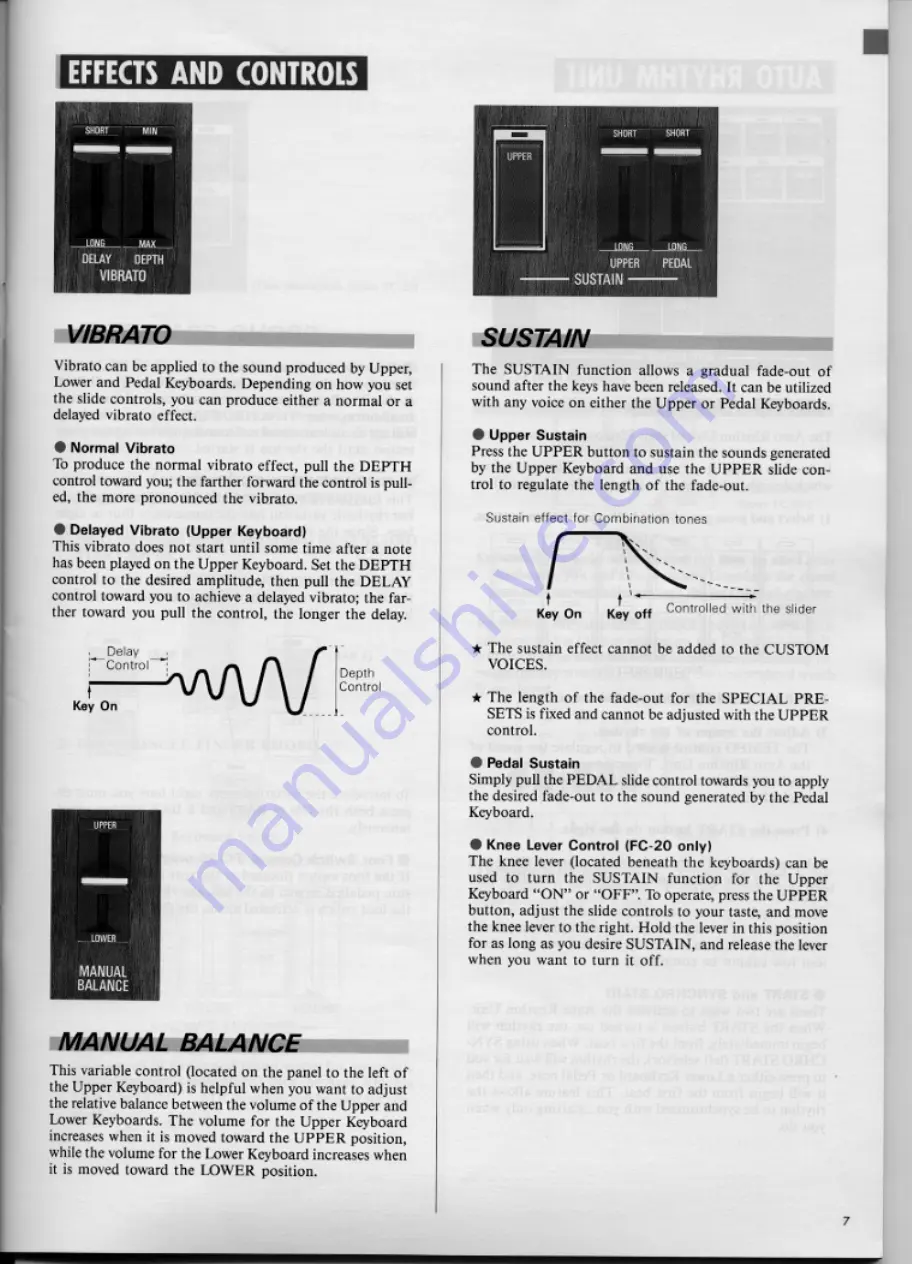 Yamaha Electone FC-10 Скачать руководство пользователя страница 9