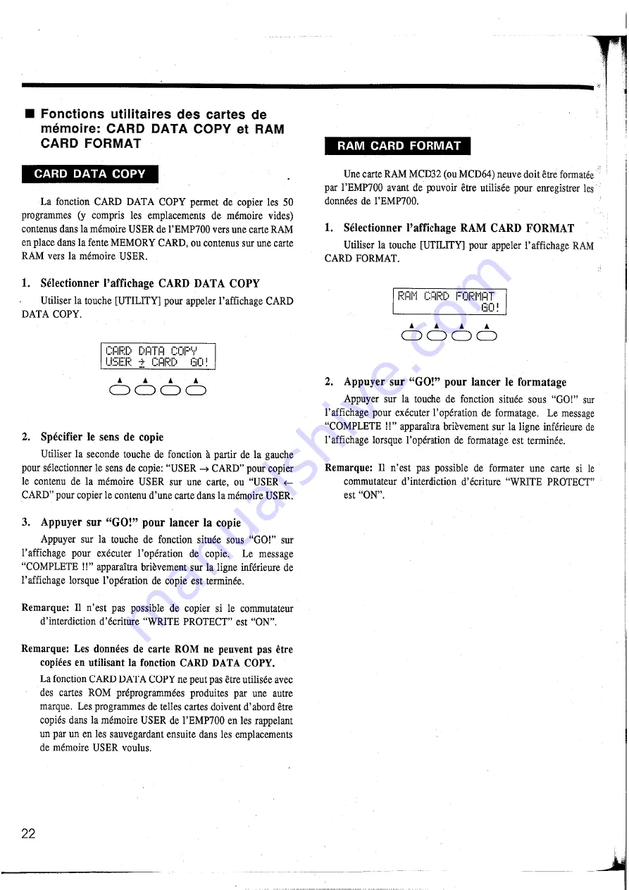 Yamaha EMP700 (French) Manuel De Fonctionnement Download Page 25