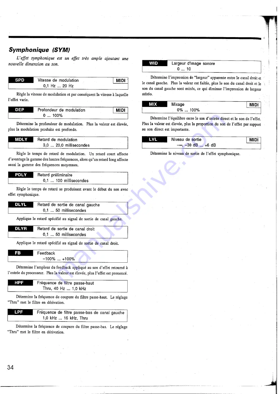 Yamaha EMP700 (French) Manuel De Fonctionnement Download Page 37