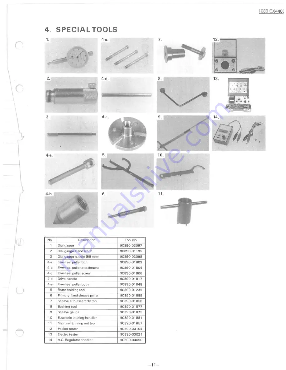 Yamaha EX440D Supplemental Service Manual Download Page 12