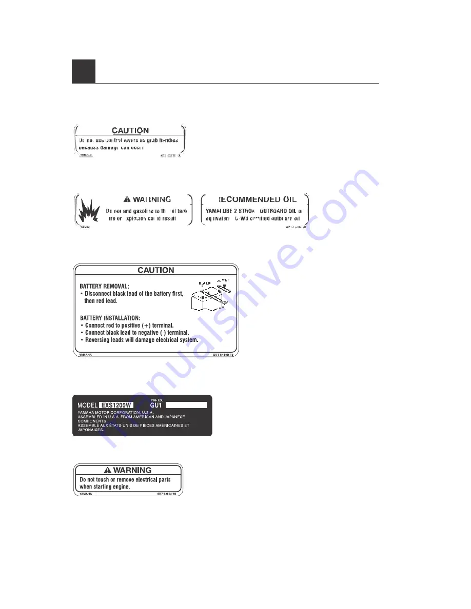 Yamaha EXCITER SE Owner'S Manual Download Page 8