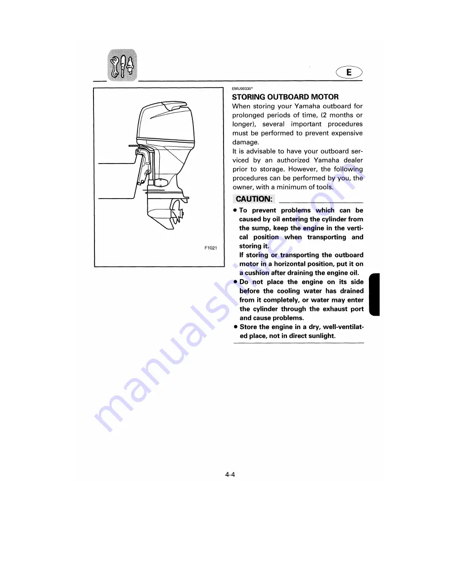 Yamaha F100Y Owner'S Manual Download Page 61