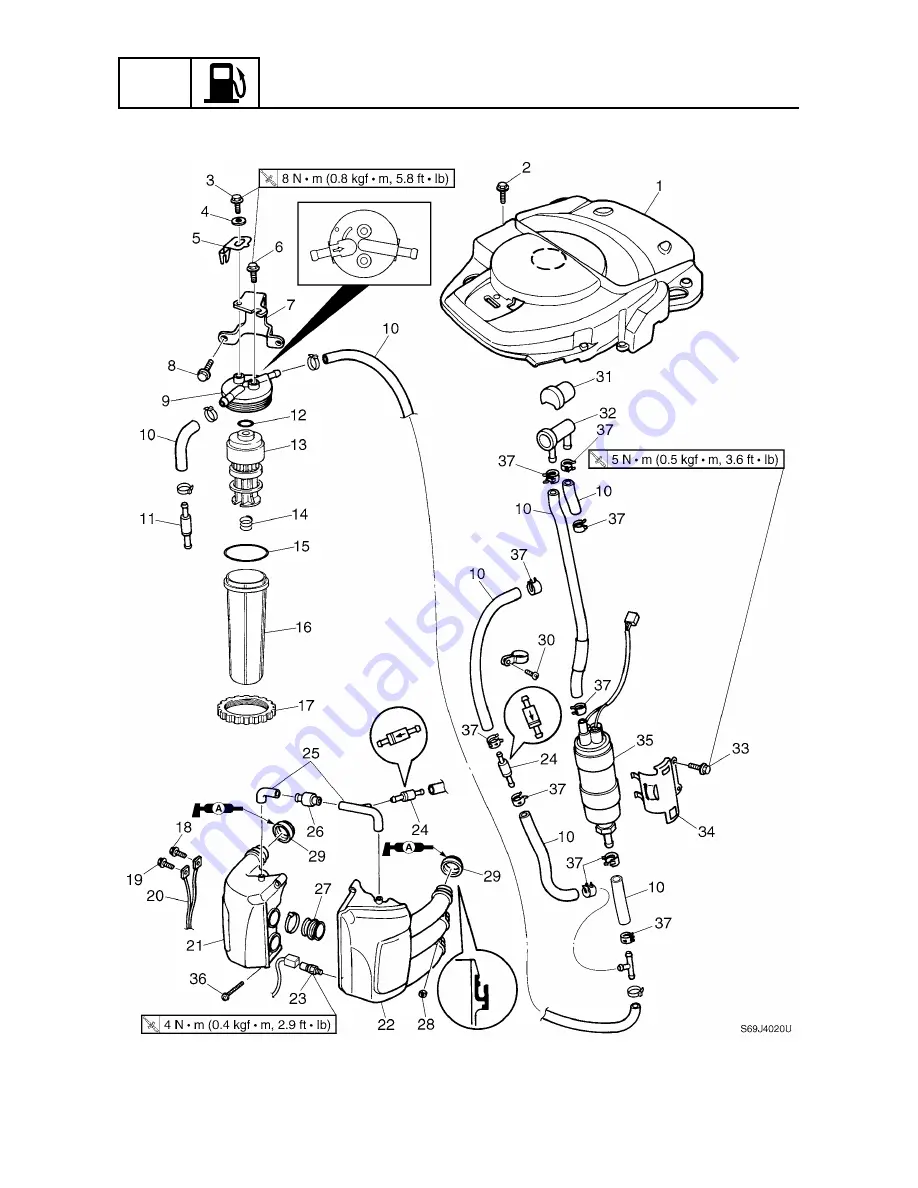 Yamaha F200C Service Manual Download Page 80