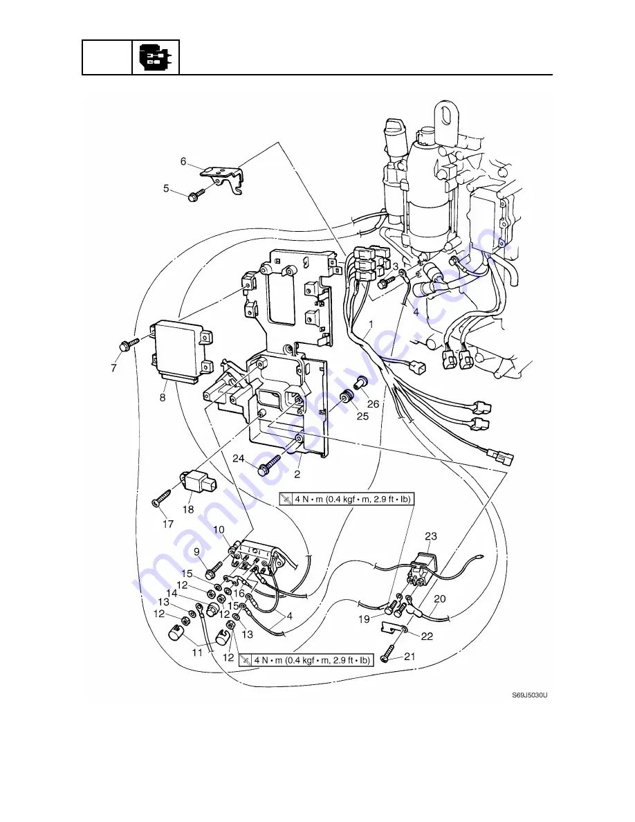 Yamaha F200C Service Manual Download Page 106