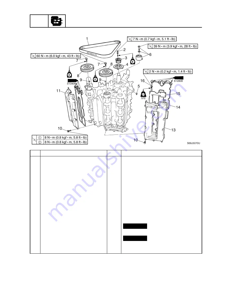 Yamaha F200C Service Manual Download Page 112