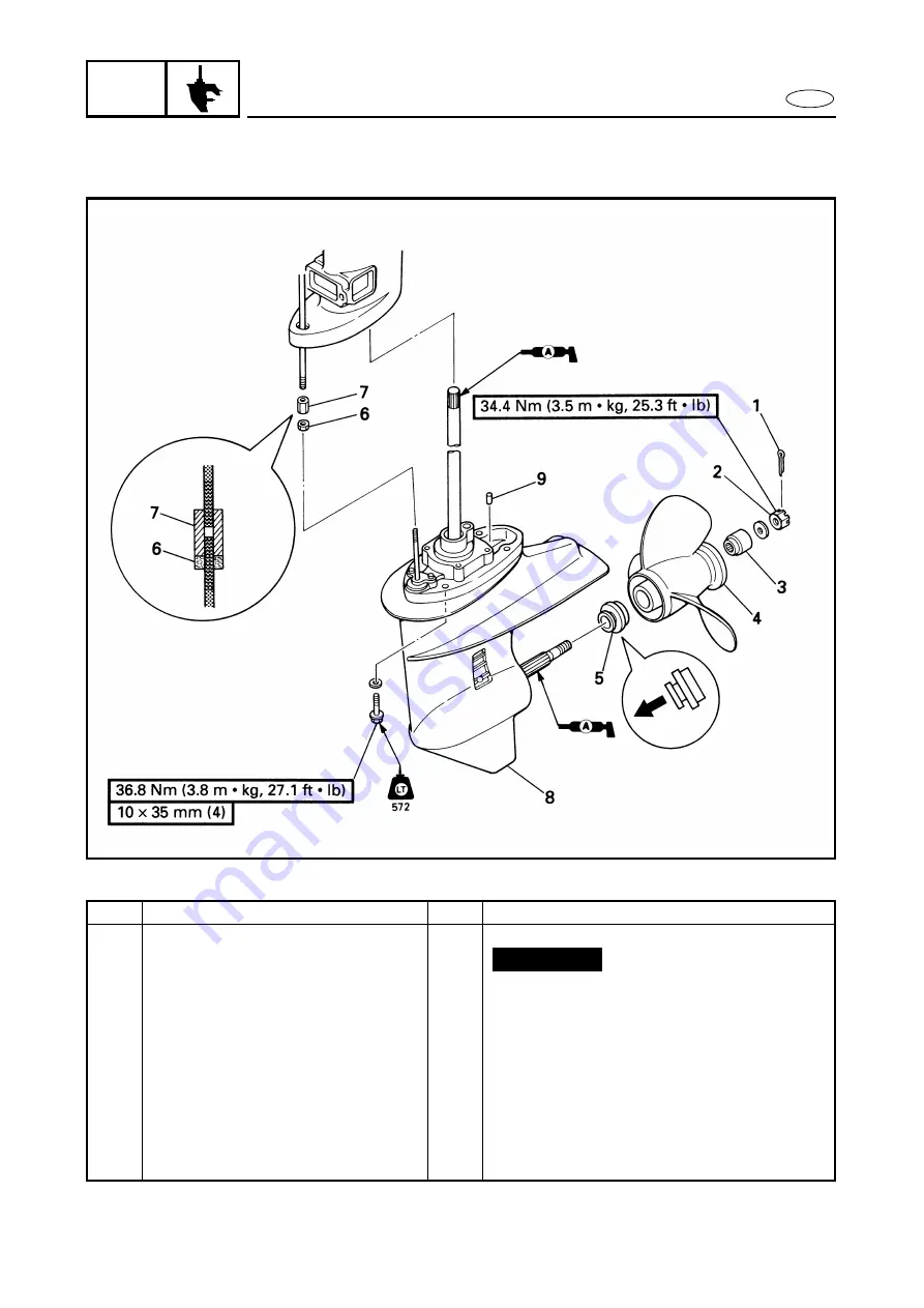 Yamaha F25A Service Manual Download Page 206