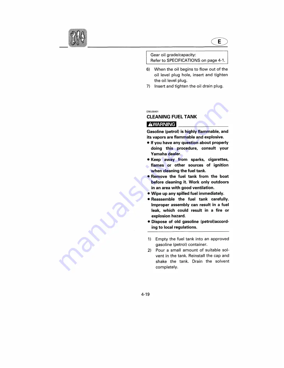 Yamaha F4Y Owner'S Manual Download Page 74