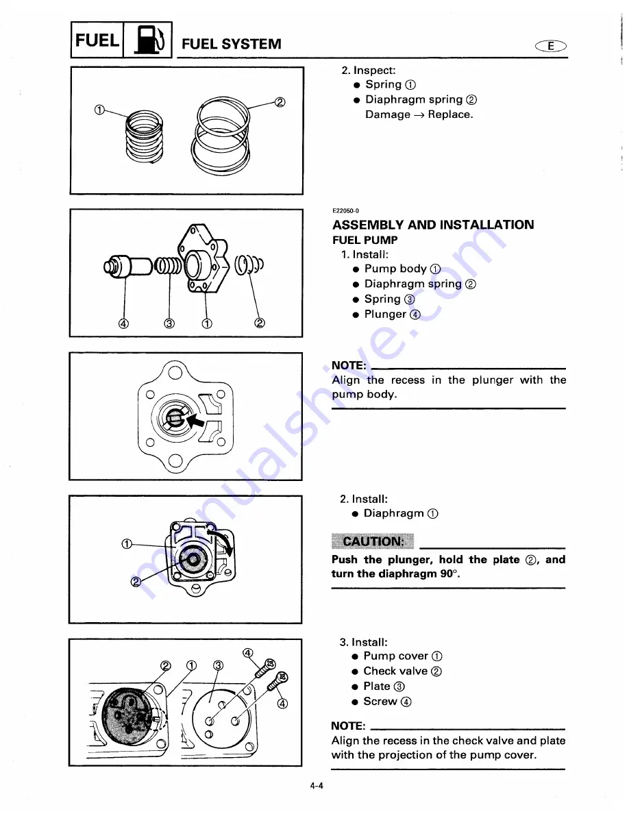 Yamaha F9.9W Service Manual Download Page 51