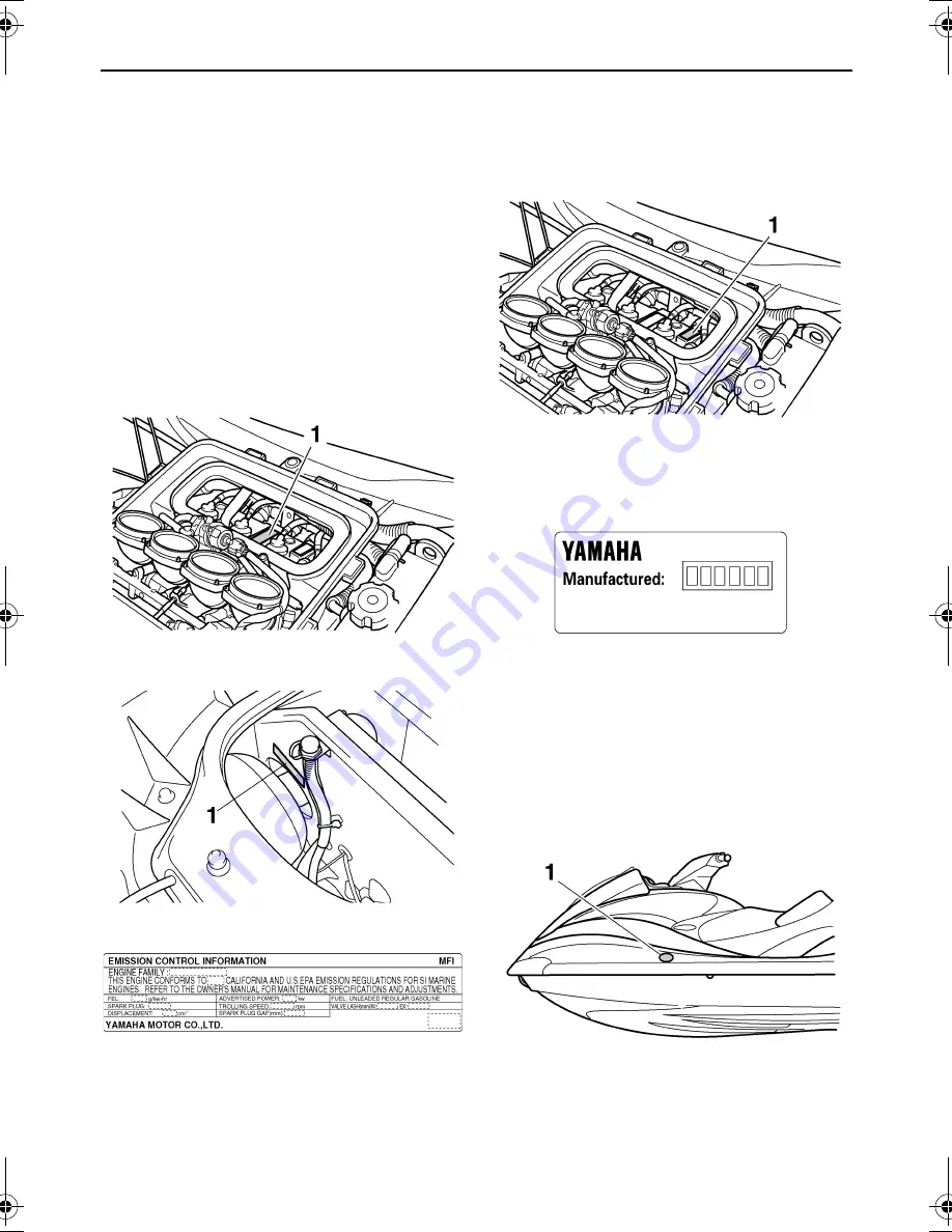 Yamaha FX Cruiser WaveRunner 2007 Owner'S/Operator'S Manual Download Page 7