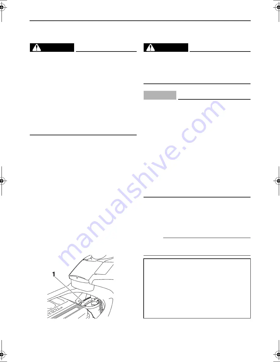 Yamaha FX Cruiser WaveRunner 2007 Owner'S/Operator'S Manual Download Page 85