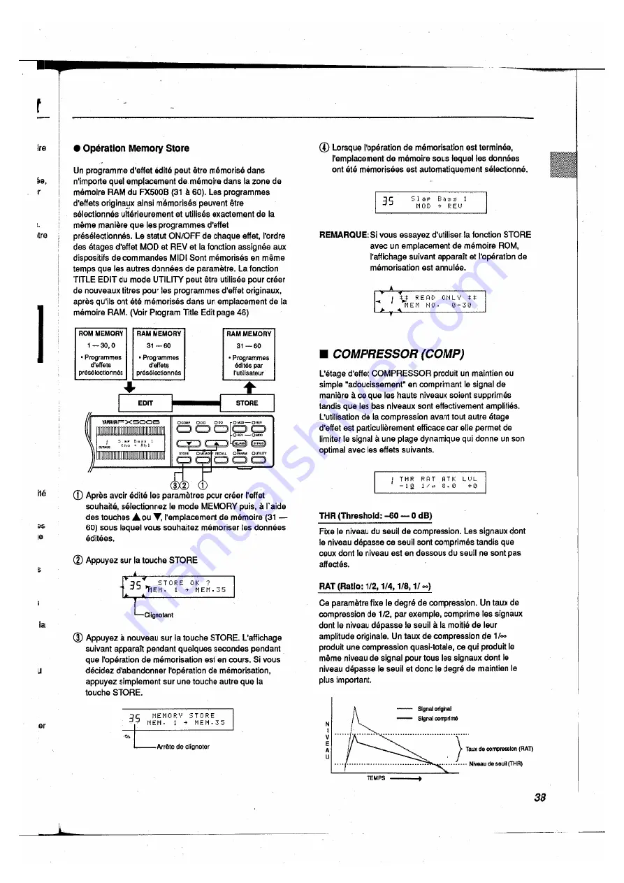 Yamaha FX500B Operation Manual Download Page 39