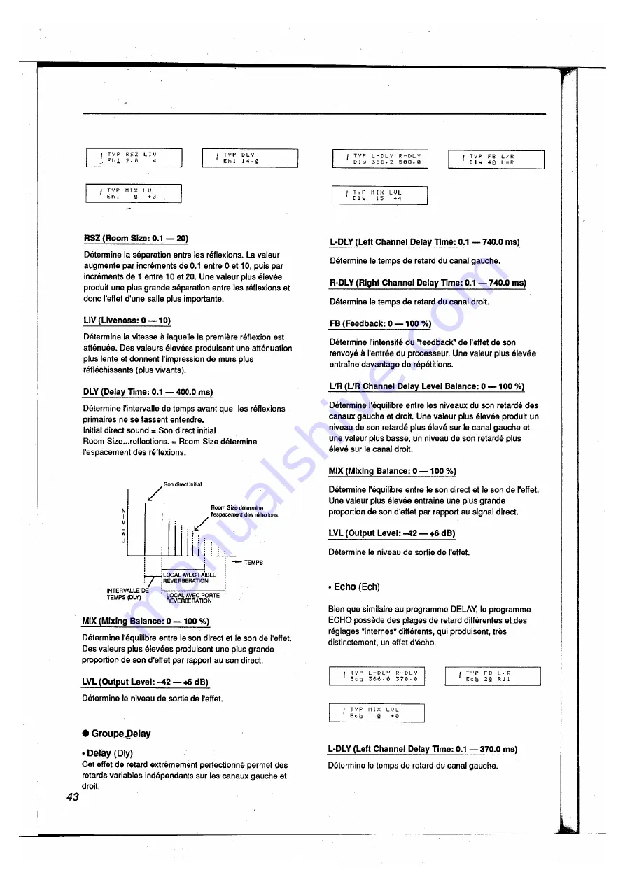 Yamaha FX500B Operation Manual Download Page 44