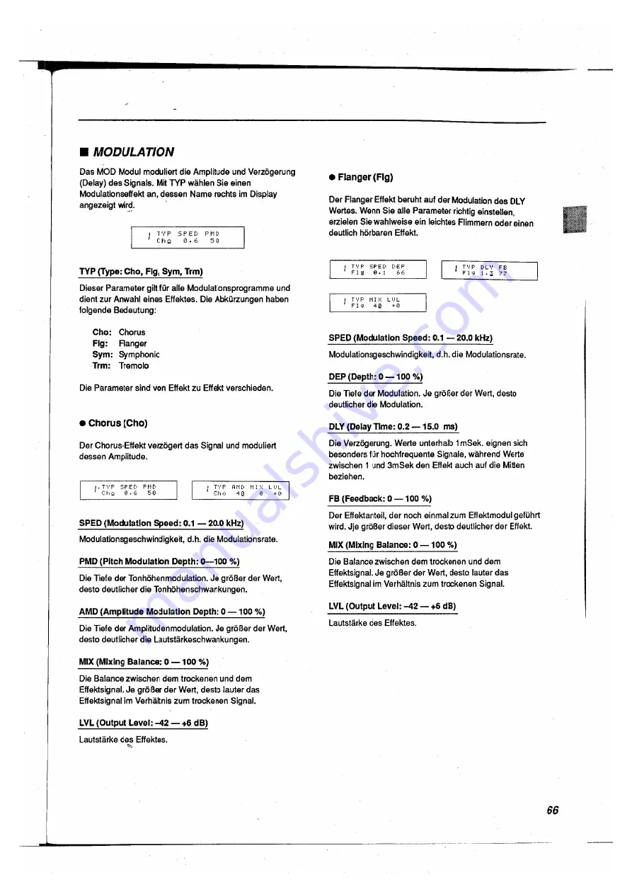 Yamaha FX500B Operation Manual Download Page 67