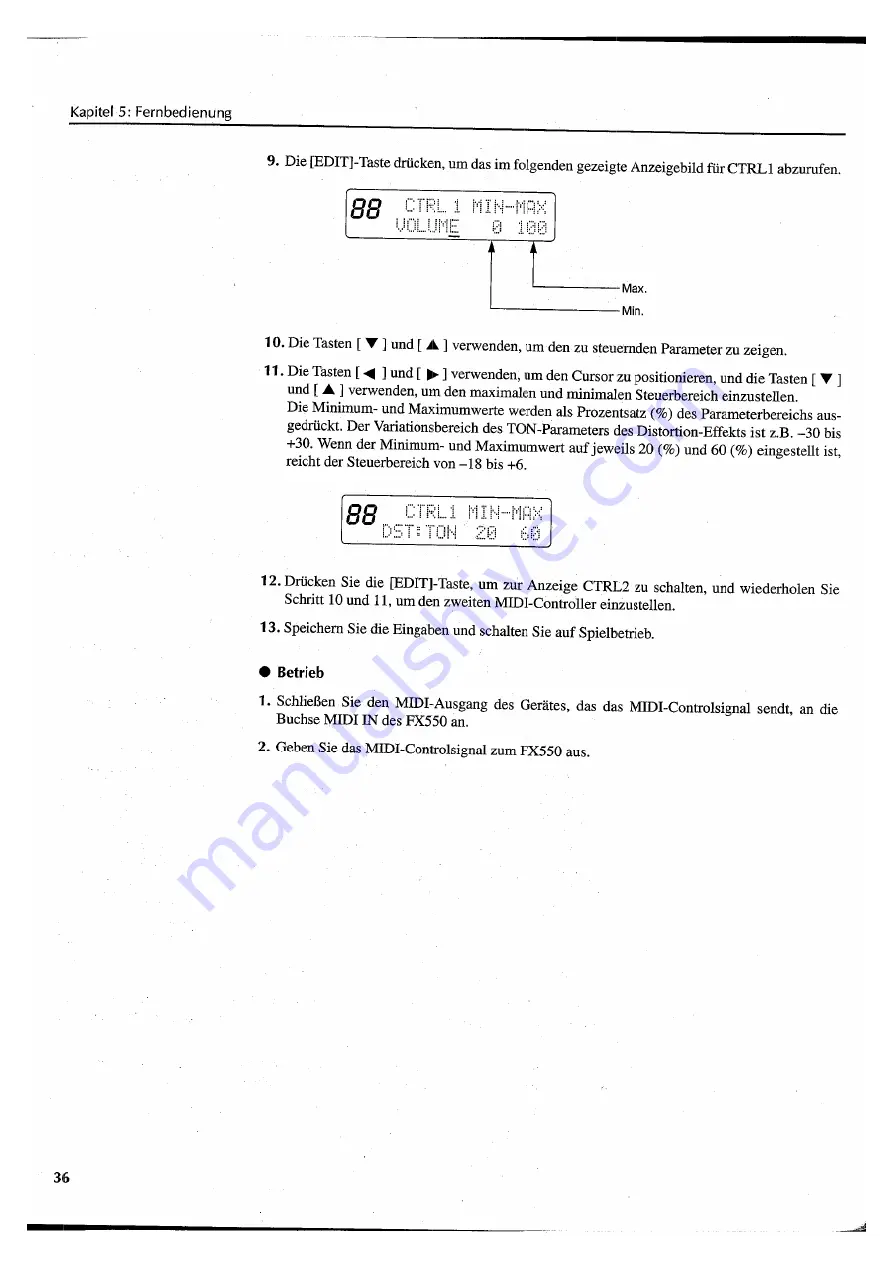 Yamaha FX550 Operating Manual Download Page 136