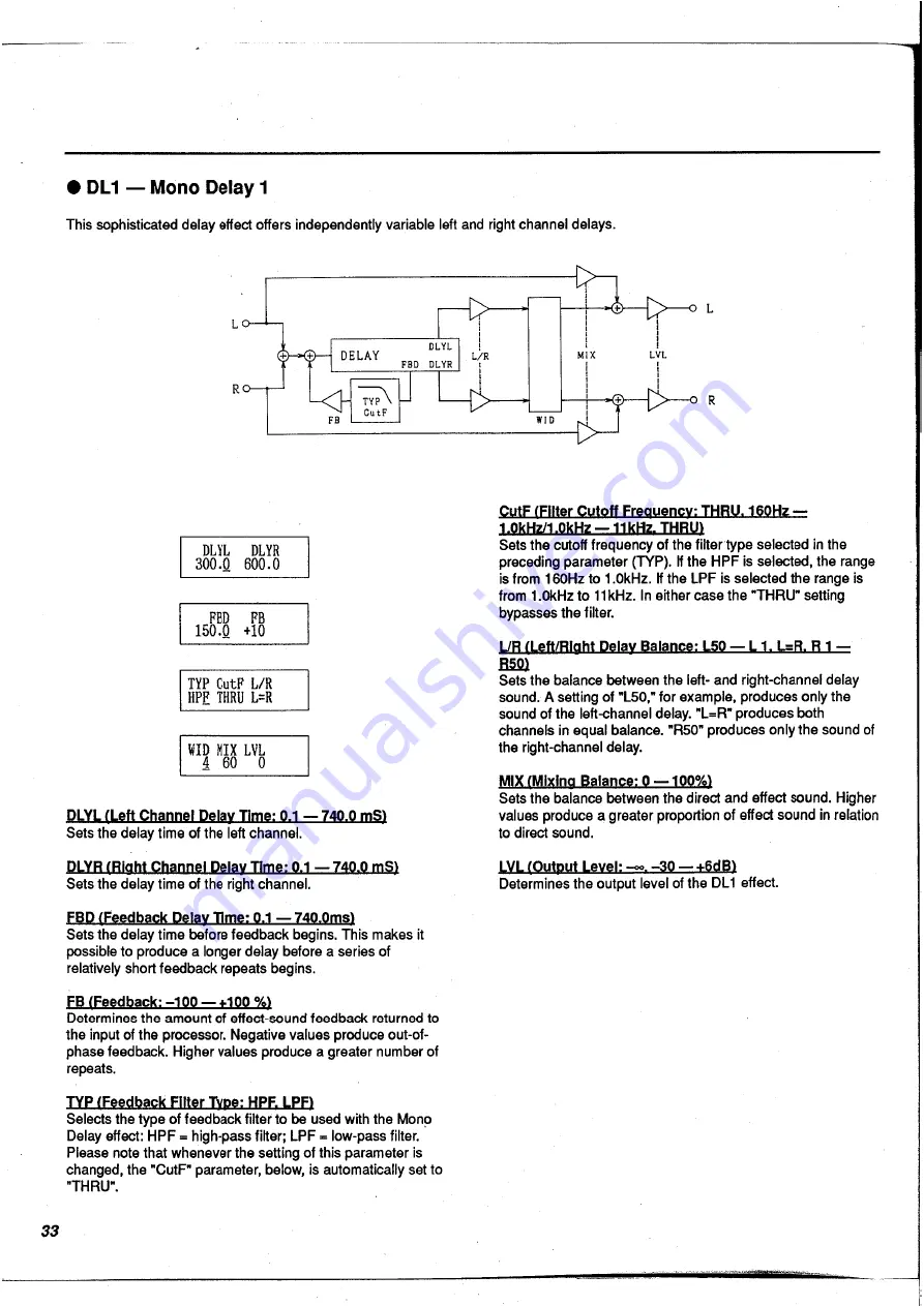 Yamaha FX900 Operation Manual Download Page 34