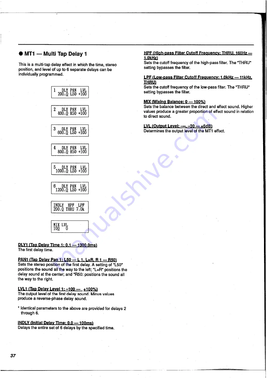 Yamaha FX900 Operation Manual Download Page 38