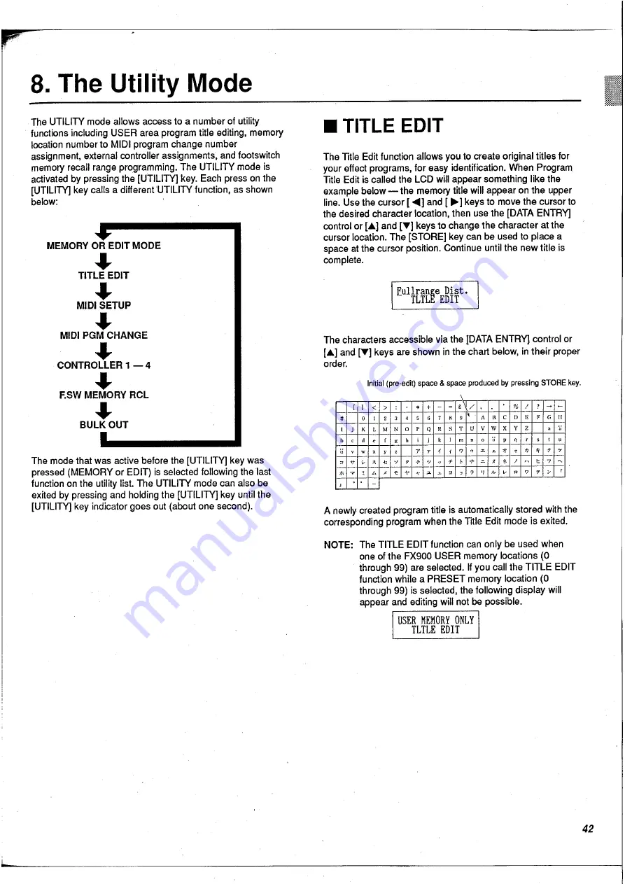 Yamaha FX900 Operation Manual Download Page 43