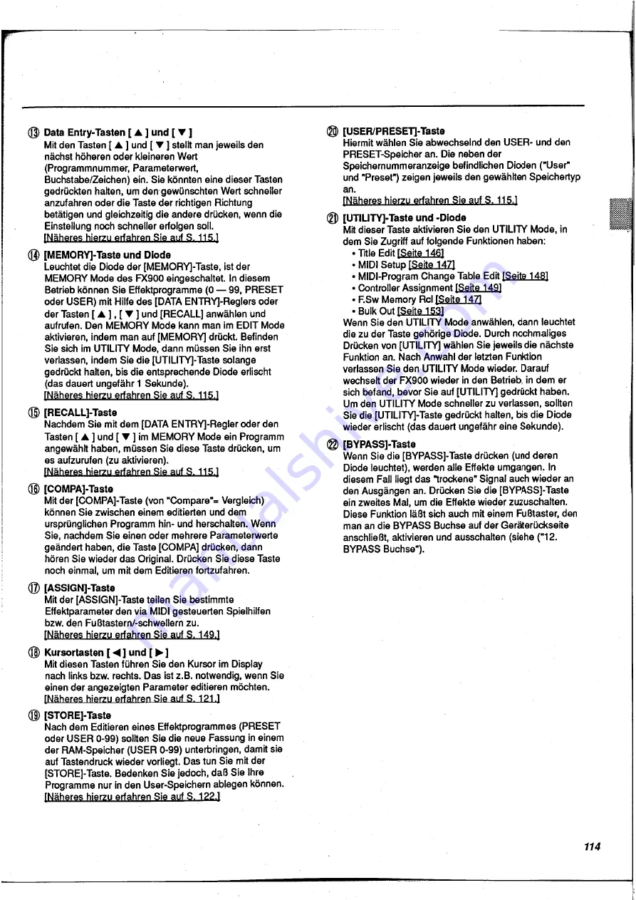 Yamaha FX900 Operation Manual Download Page 115