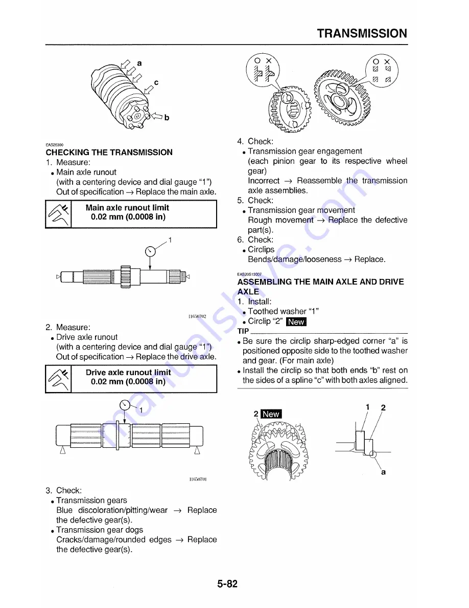 Yamaha FZ6RY(C) Service Manual Download Page 279