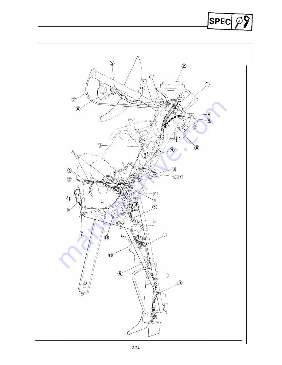 Yamaha FZR400 1988-1989 Service Manual Download Page 83