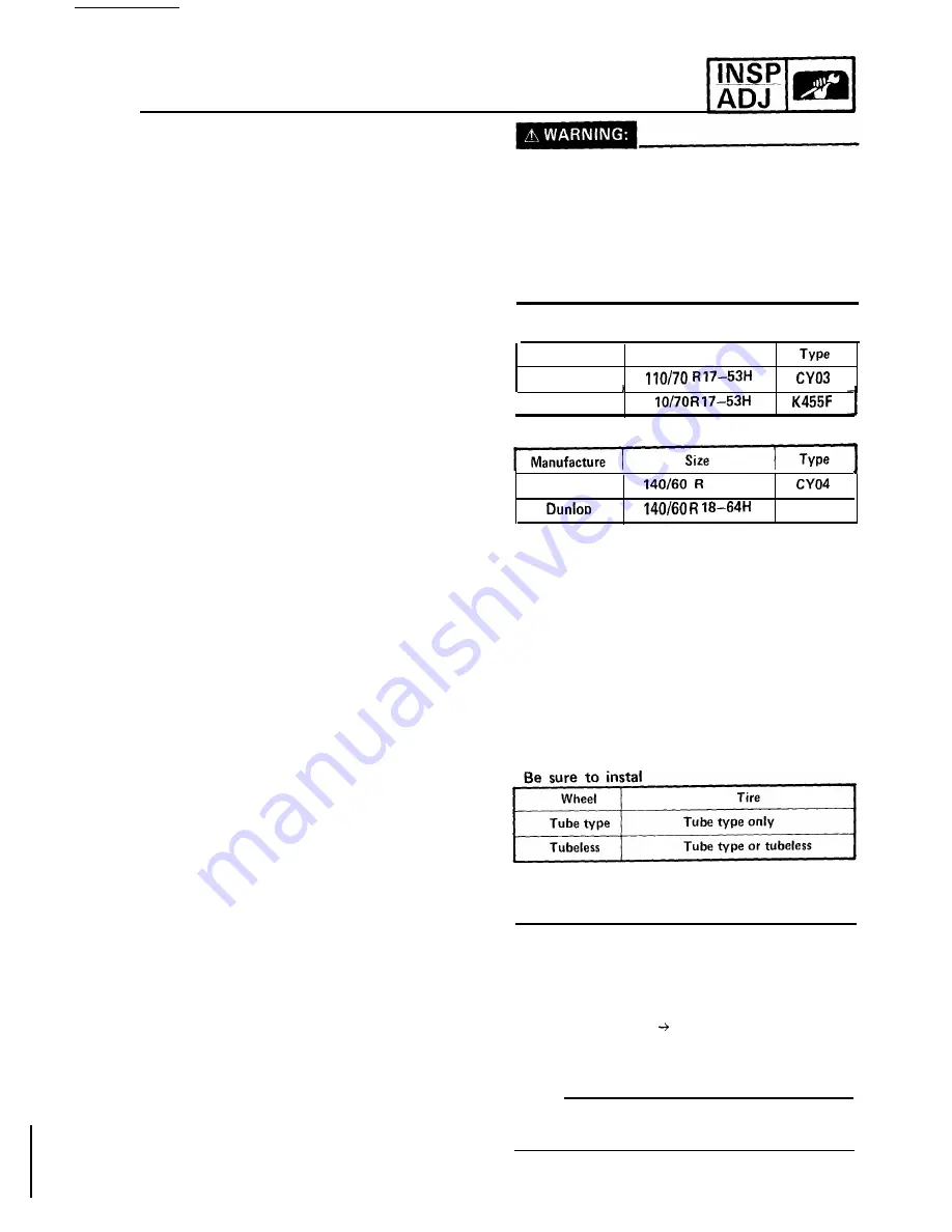 Yamaha FZR400 1988-1989 Service Manual Download Page 130