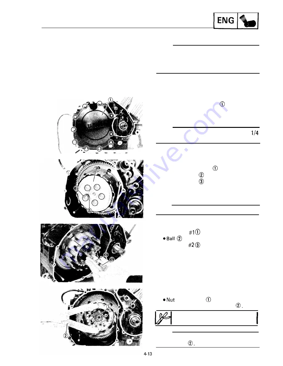 Yamaha FZR400 1988-1989 Service Manual Download Page 149