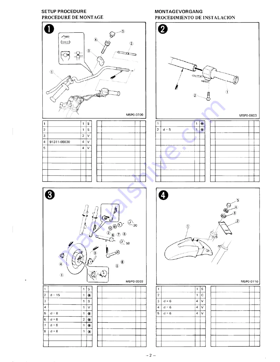 Yamaha FZX750 1987 Скачать руководство пользователя страница 3