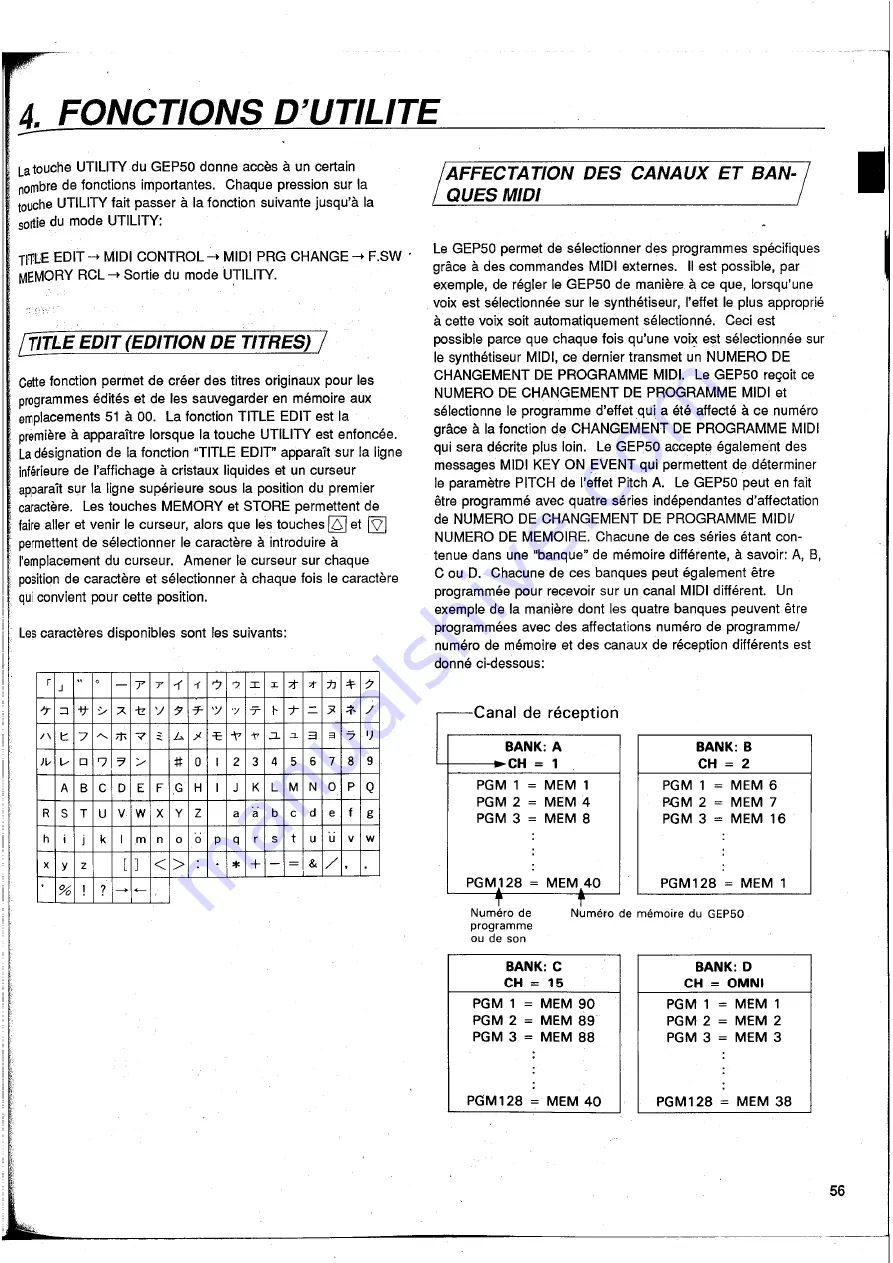 Yamaha GEP50 Operation Manual Download Page 55