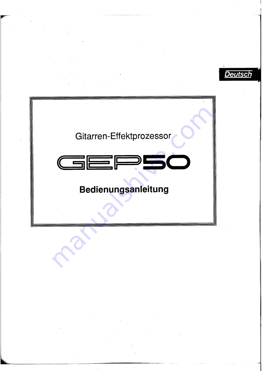 Yamaha GEP50 Operation Manual Download Page 60