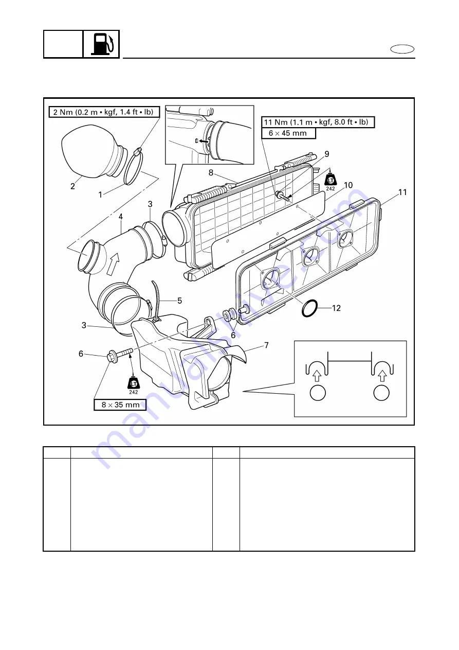 Yamaha GP1200R WaveRunner 2001 Service Manual Download Page 58