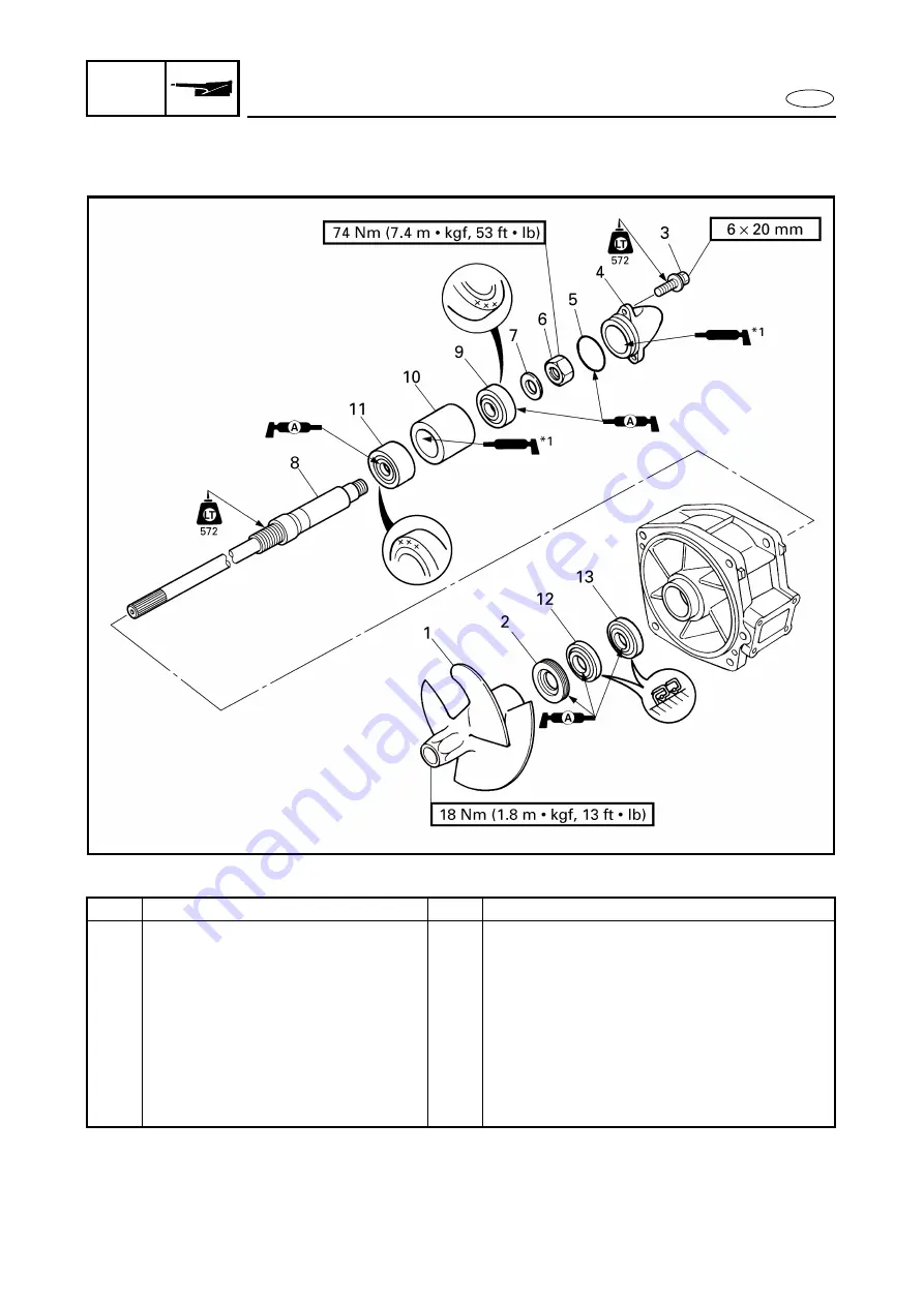 Yamaha GP1200R WaveRunner 2001 Service Manual Download Page 134