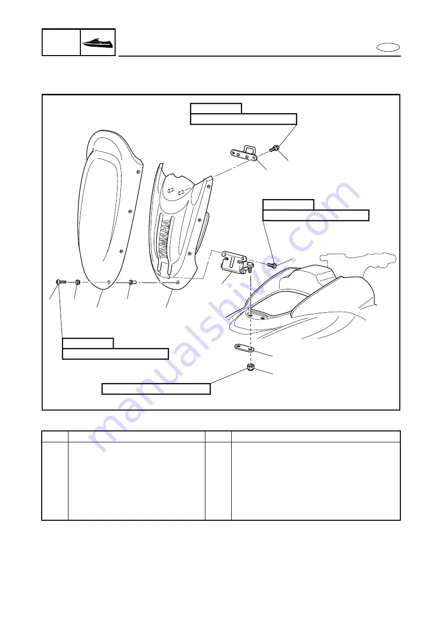 Yamaha GP1200R WaveRunner 2001 Service Manual Download Page 213