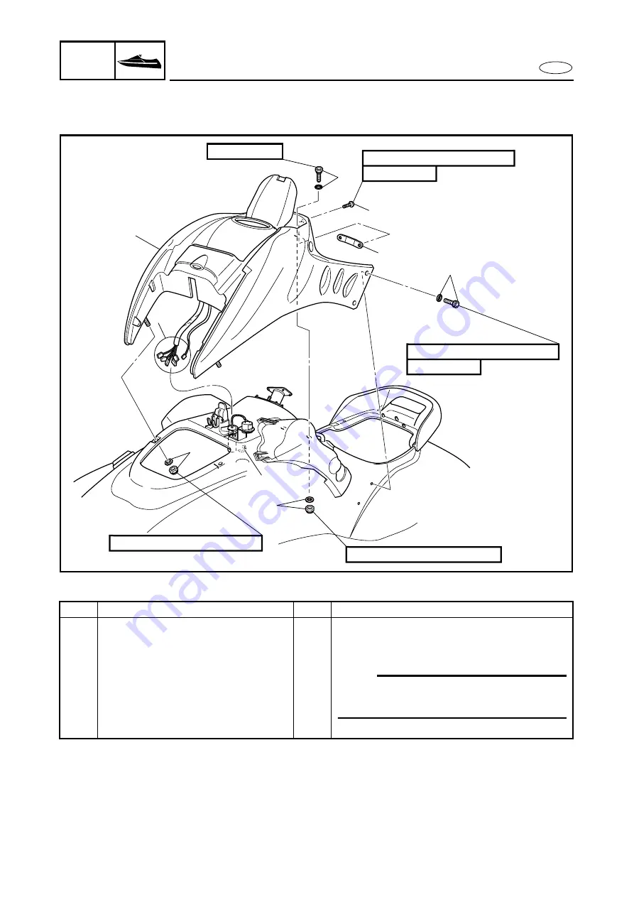 Yamaha GP1200R WaveRunner 2001 Service Manual Download Page 216