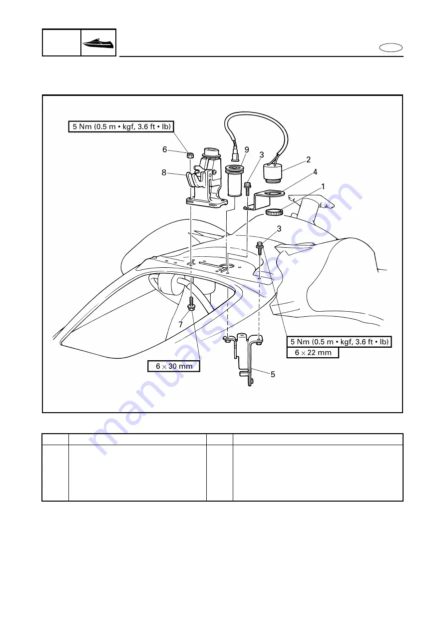 Yamaha GP1200R WaveRunner 2001 Service Manual Download Page 220